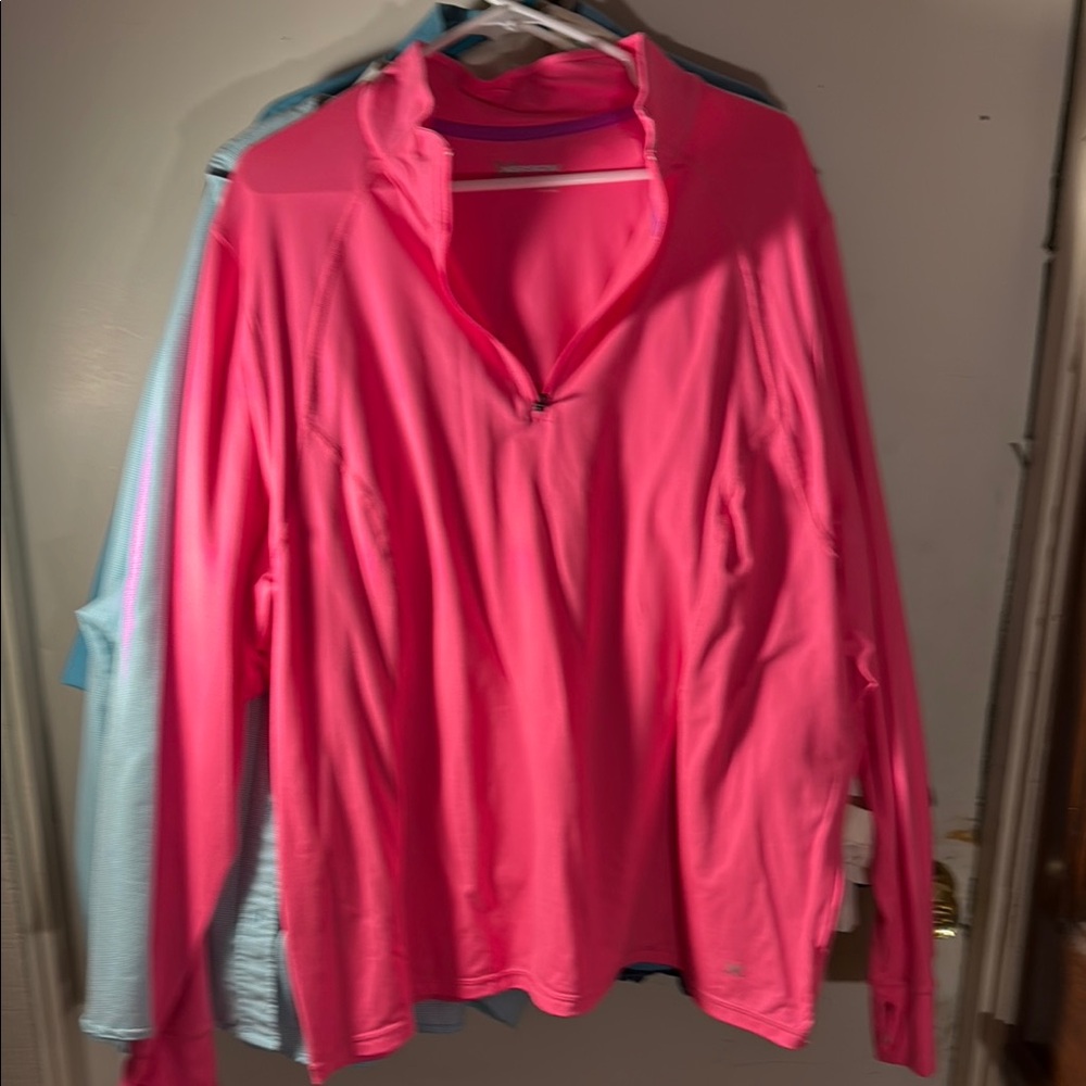 Xersion Pink Jumpsuit Vibrant Comfortable Casual